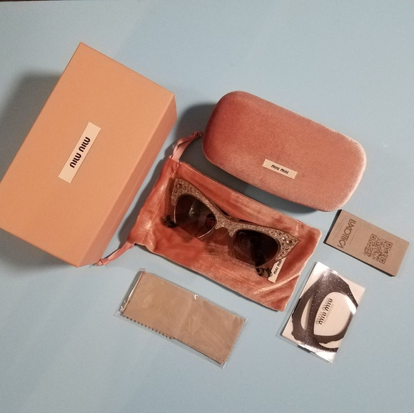 Miu Miu Rasoir Rock Cat Eye Sunglasses - Picture 2 of 8